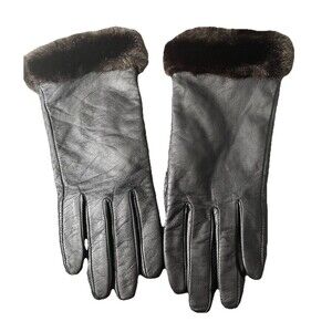 Isotoner Women's Leather Driving Gloves Chocolate NWOT Size 7.5